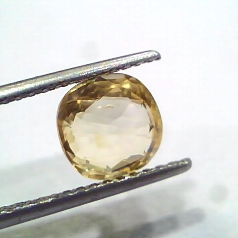 3.04 Ct Unheated Untreated Natural Ceylon Yellow Sapphire Gems