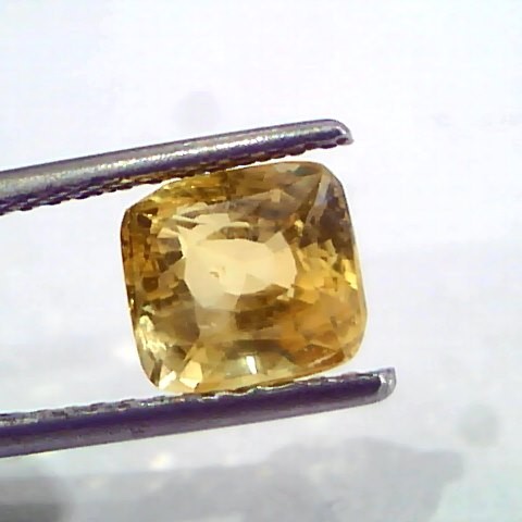 3.02 Ct Unheated Untreated Natural Ceylon Yellow Sapphire Pukhraj
