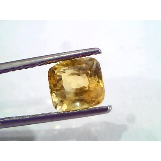 3.02 Ct Unheated Untreated Natural Ceylon Yellow Sapphire Pukhraj