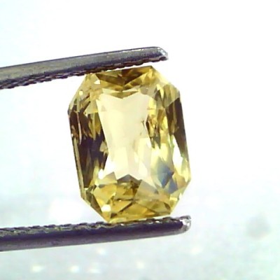 3.02 Ct IGI Certified Unheated Untreated Natural Ceylon Yellow Sapphire
