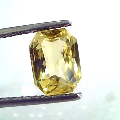 3.02 Ct IGI Certified Unheated Untreated Natural Ceylon Yellow Sapphire