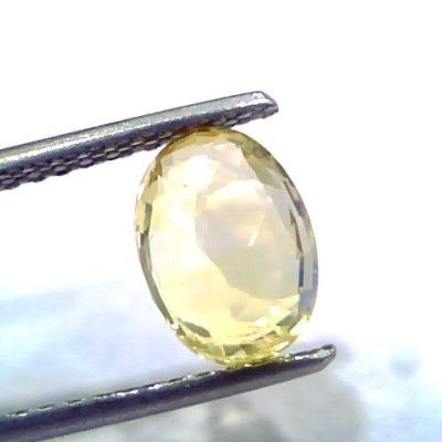 3.02 Ct IGI Certified Unheated Untreated Natural Ceylon Yellow Sapphire