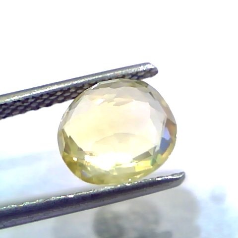 3.02 Ct IGI Certified Unheated Untreated Natural Ceylon Yellow Sapphire