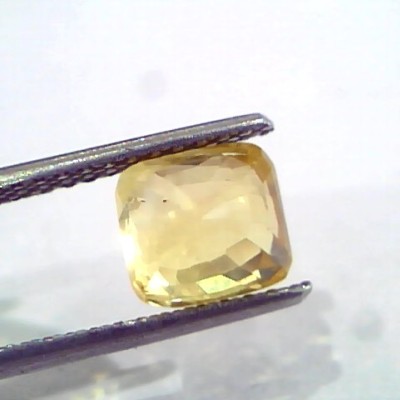 3.02 Ct Unheated Untreated Natural Ceylon Yellow Sapphire Pukhraj