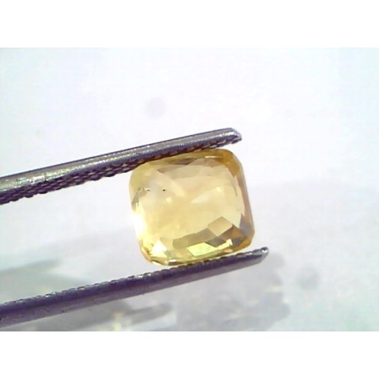 3.02 Ct Unheated Untreated Natural Ceylon Yellow Sapphire Pukhraj