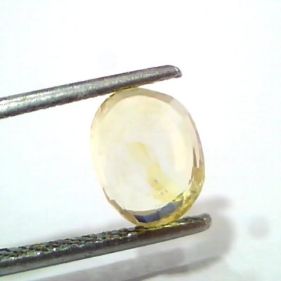 3.02 Ct Unheated Untreated Natural Ceylon Yellow Sapphire Pukhraj