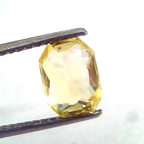 3.02 Ct IGI Certified Unheated Untreated Natural Ceylon Yellow Sapphire