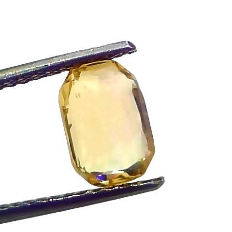 3.02 Ct IGI Certified Unheated Untreated Natural Ceylon Yellow Sapphire AAAAA
