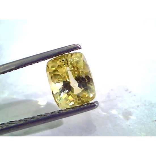 3.03 Ct Unheated Untreated Natural Ceylon Yellow Sapphire Gems