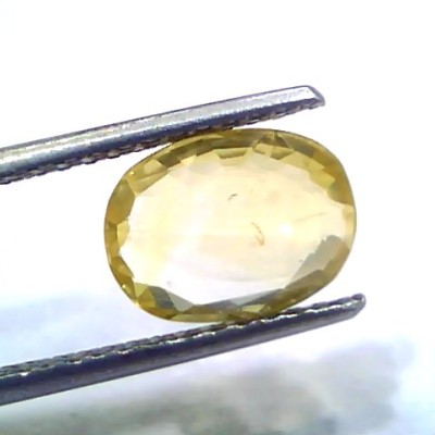 3.04 Ct Unheated Untreated Natural Ceylon Yellow Sapphire Gems