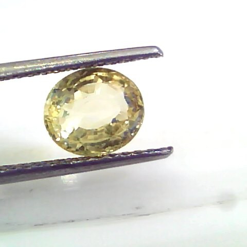 3.04 Ct 5 Ratti Unheated Untreated Natural Srilankan Yellow Sapphire