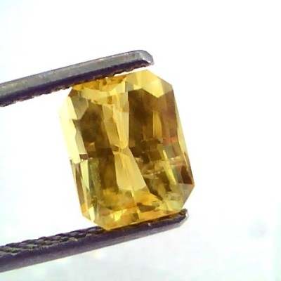 3.03 Ct Unheated Untreated Natural Ceylon Yellow Sapphire AAAAA