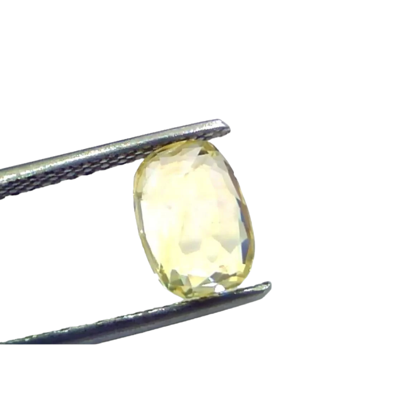 3.03 Ct IGI Certified Unheated Untreated Natural Ceylon Yellow Sapphire 3.03 Ct IGI Certified Unheated Untreated Natural Ceylon Yellow Sapphire
