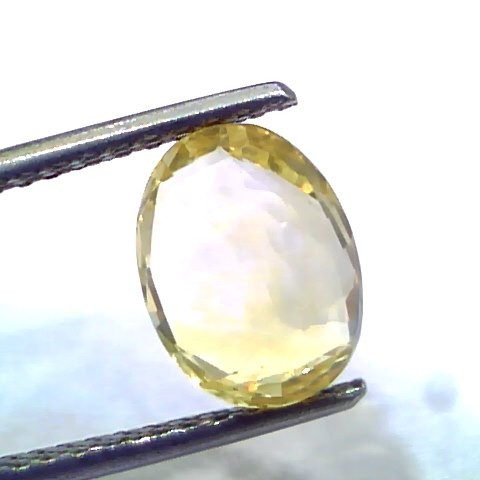 3.03 Ct IGI Certified Unheated Untreated Natural Ceylon Yellow Sapphire