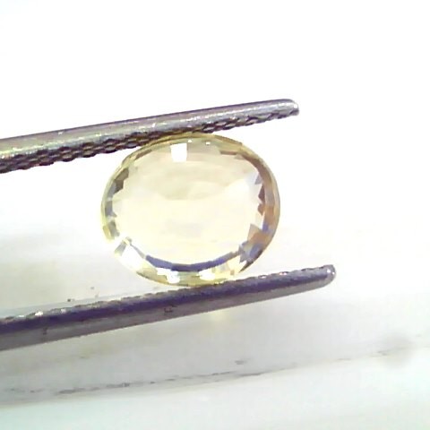 3.04 Ct 5 Ratti Unheated Untreated Natural Srilankan Yellow Sapphire