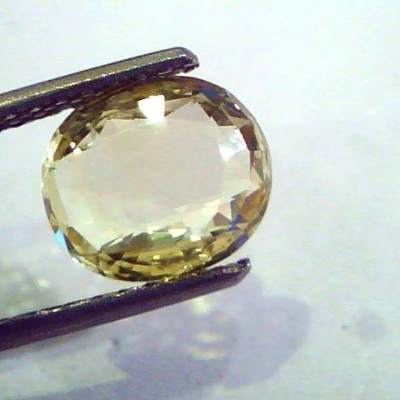 3.03 Ct 5 Ratti Unheated Untreated Natural Ceylon Yellow Sapphire