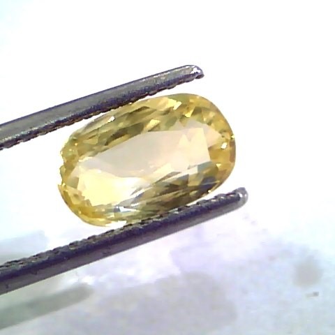3.04 Ct Unheated Untreated Natural Ceylon Yellow Sapphire Gemstone