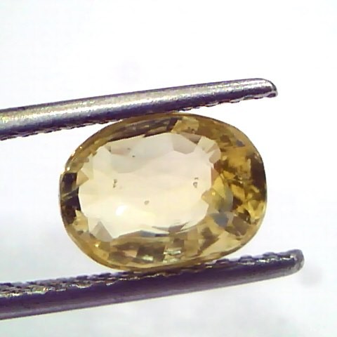 3.04 Ct GII Certified Unheated Untreated Natural Ceylon Yellow Sapphire