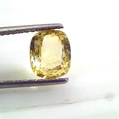 3.06 Ct 5 Ratti Unheated Untreated Natural Ceylon Yellow Sapphire