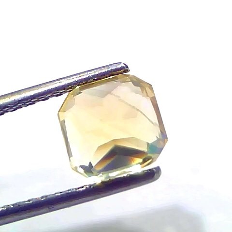 3.04 Ct IGI Certified Unheated Untreated Natural Ceylon Yellow Sapphire AAA