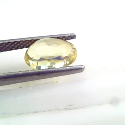 3.05 Ct 5 Ratti Unheated Untreated Natural Srilankan Yellow Sapphire