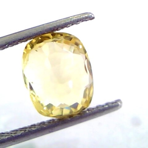3.04 Ct IGI Certified Unheated Untreated Natural Ceylon Yellow Sapphire