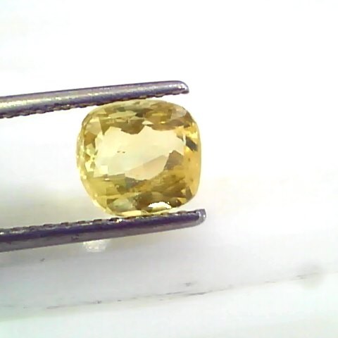 3.07 Ct 5 Ratti Unheated Untreated Natural Ceylon Yellow Sapphire