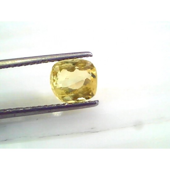 3.07 Ct 5 Ratti Unheated Untreated Natural Ceylon Yellow Sapphire