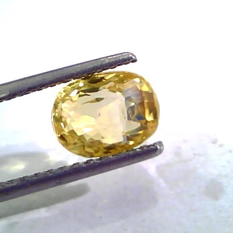 3.05 Ct Unheated Untreated Natural Ceylon Yellow Sapphire Gemstone