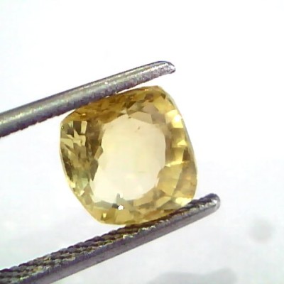 3.05 Ct IGI Certified Unheated Untreated Natural Ceylon Yellow Sapphire