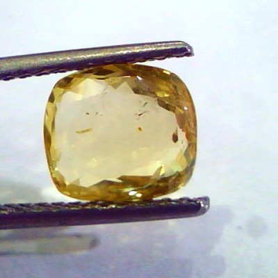 3.05 Ct 5 Ratti Unheated Untreated Natural Ceylon Yellow Sapphire