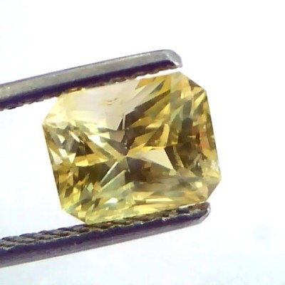 3.05 Ct IGI Certified Unheated Untreated Natural Yellow Sapphire AAAA