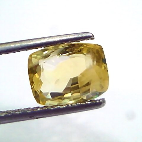 3.05 Ct IGI Certified Unheated Untreated Natural Ceylon Yellow Sapphire