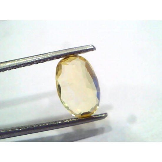 3.05 Ct Unheated Untreated Natural Ceylon Yellow Sapphire Gems