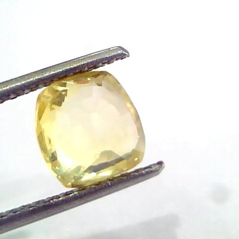 3.05 Ct IGI Certified Unheated Untreated Natural Ceylon Yellow Sapphire
