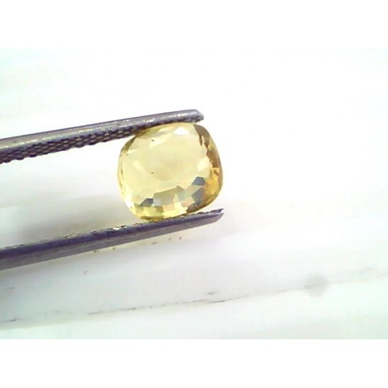 3.07 Ct 5 Ratti Unheated Untreated Natural Ceylon Yellow Sapphire