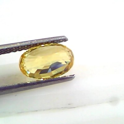 3.05 Ct 5 Ratti Unheated Untreated Natural Srilankan Yellow Sapphire