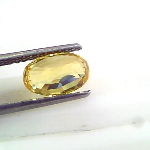 3.07 Ct 5 Ratti Unheated Untreated Natural Srilankan Yellow Sapphire