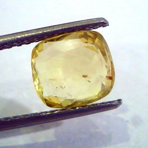 3.05 Ct 5 Ratti Unheated Untreated Natural Ceylon Yellow Sapphire