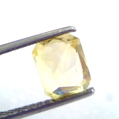 3.05 Ct IGI Certified Unheated Untreated Natural Ceylon Yellow Sapphire