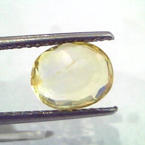 3.05 Ct IGI Certified Unheated Untreated Natural Ceylon Yellow Sapphire