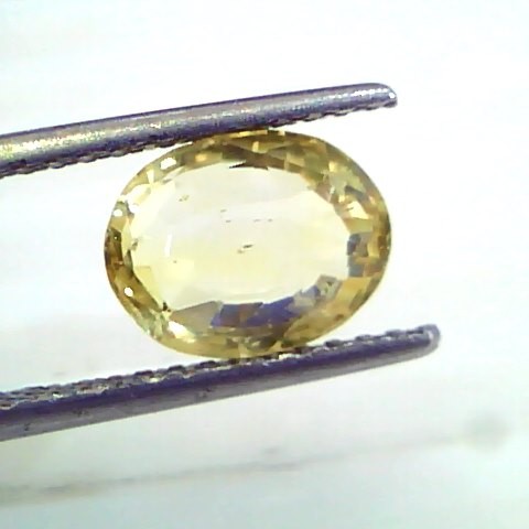 3.07 Ct 5 Ratti Unheated Untreated Natural Srilankan Yellow Sapphire