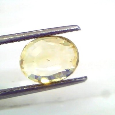 3.07 Ct 5 Ratti Unheated Untreated Natural Srilankan Yellow Sapphire