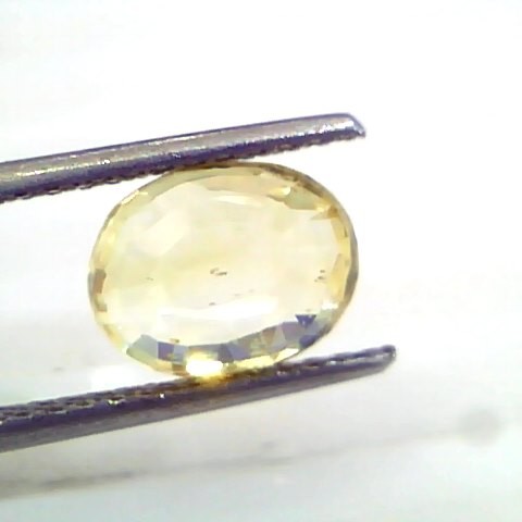 3.07 Ct 5 Ratti Unheated Untreated Natural Srilankan Yellow Sapphire