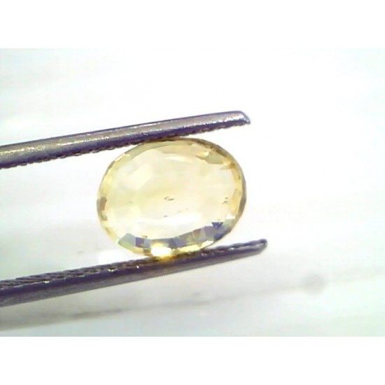 3.07 Ct 5 Ratti Unheated Untreated Natural Srilankan Yellow Sapphire