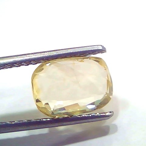 3.11 Ct Certified Unheated Untreated Natural Ceylon Yellow Sapphire