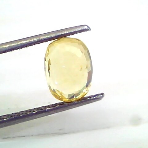 3.08 Ct 5.15 Rt Unheated Untreated Natural Srilankan Yellow Sapphire
