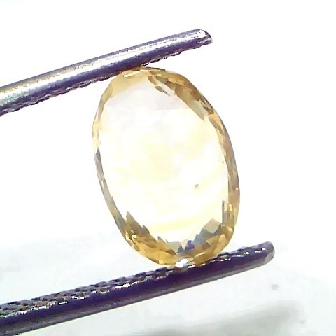 3.07 Ct IGI Certified Unheated Untreated Natural Ceylon Yellow Sapphire
