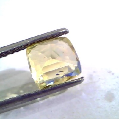 3.08 Ct Unheated Untreated Natural Ceylon Yellow Sapphire AAA