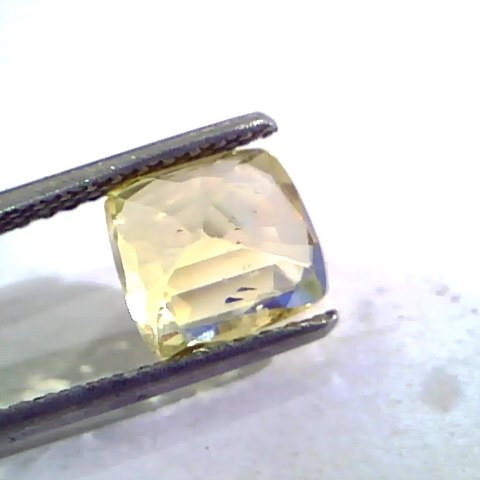 3.08 Ct Unheated Untreated Natural Ceylon Yellow Sapphire AAA
